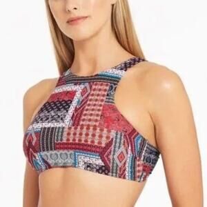Sea Level Swim Australia Arielle High Neck Printed Bikini Top 4